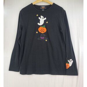 Studio Treat Halloween Black Long Sleeve Pumpkin Bat Ghost Witch Hat Medium